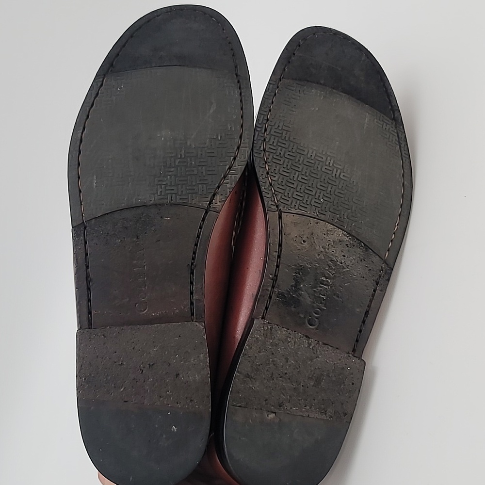 COLE HAAN sz10.5 Pinch Penny Loafer Moc toe hand stitched - Picture 11 of 12